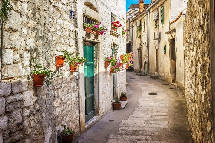 From Trogir, Seget, Okrug: Krka Waterfalls & Šibenik Culture Tour