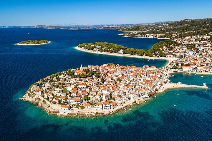 From Trogir, Seget, Okrug: Krka Waterfalls & Šibenik Culture Tour