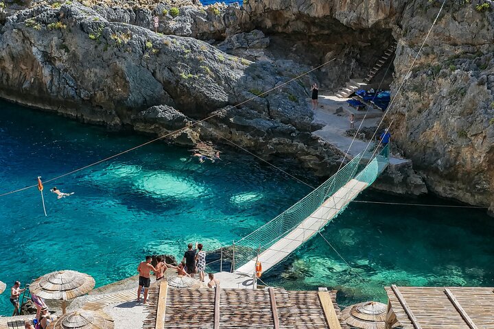 From Rethymno Private Tour to Spili Kourtaliotiko Kalypso Beach