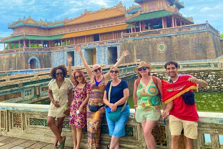 Hue Citadel tour by authentic Train via Hai Van Pass from Da Nang