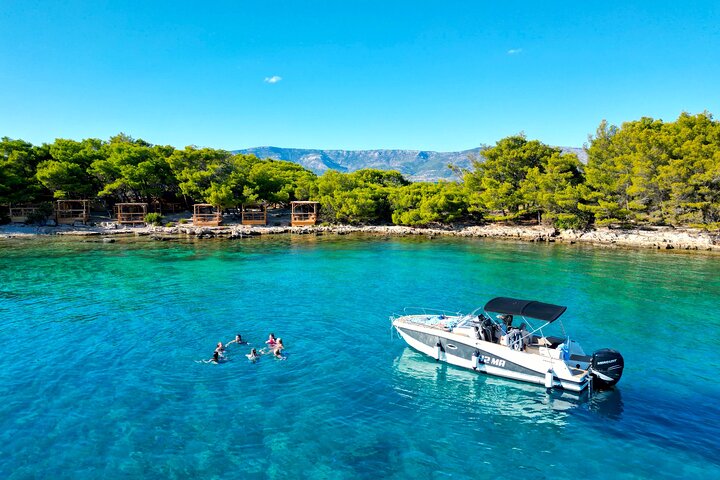 Private 3-Island Boat Tour: Blue Lagoon, Brač & North Hvar Shore