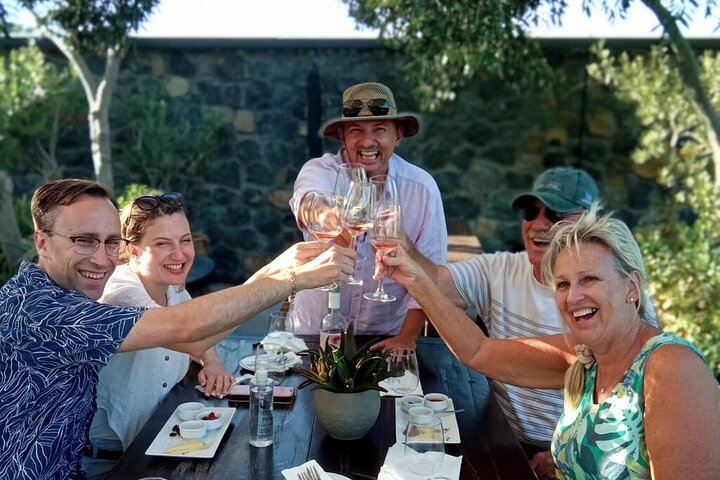 Santorini Wine Tasting & Premium Lunch at Award-Winning Winery