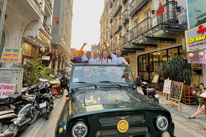 Hanoi Jeep Tour: Food, Culture and Fun by Vietnam Army Jeep