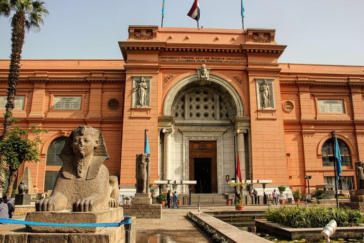 Grand Egyptian Museum & Pyramids & sphinx from Sharm el Sheikh