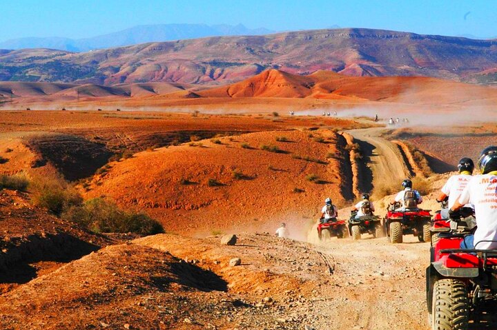 Agafay Desert: Dinner Show with Quad Bike and Sunset Camel Ride