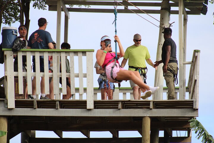 Roatan Zip Line Adventure with Monkey & Sloths Combo