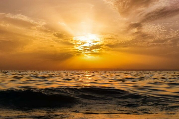Sunset in Denia from the Catamaran