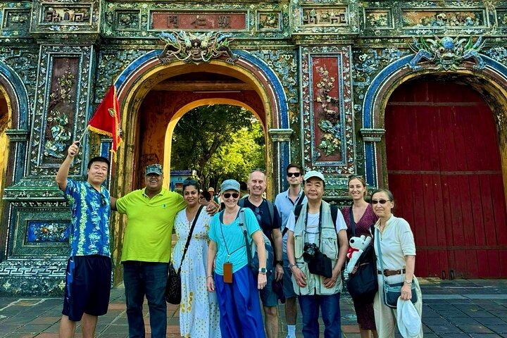 Hue Citadel tour by authentic Train via Hai Van Pass from Da Nang