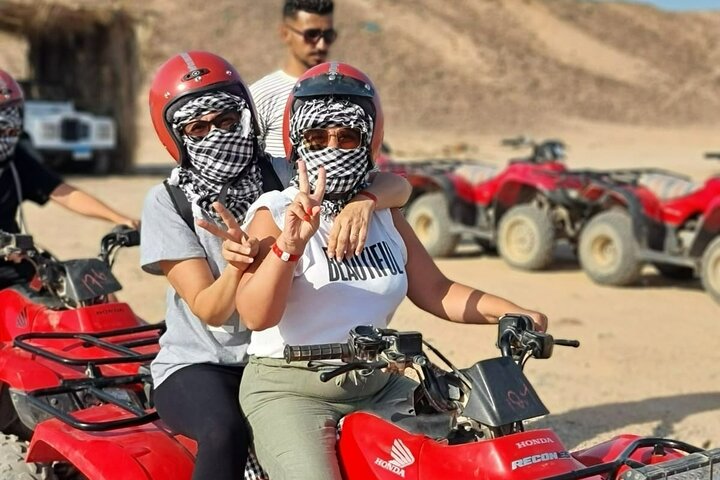 Marsa Alam Sunset Quad Safari with Camel Ride, BBQ Dinner