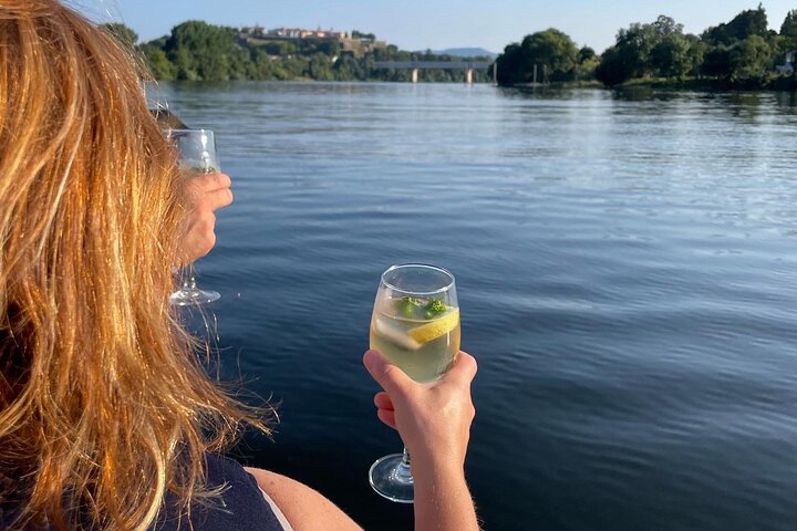 Boat Trip on the Miño River Sailing between Walls