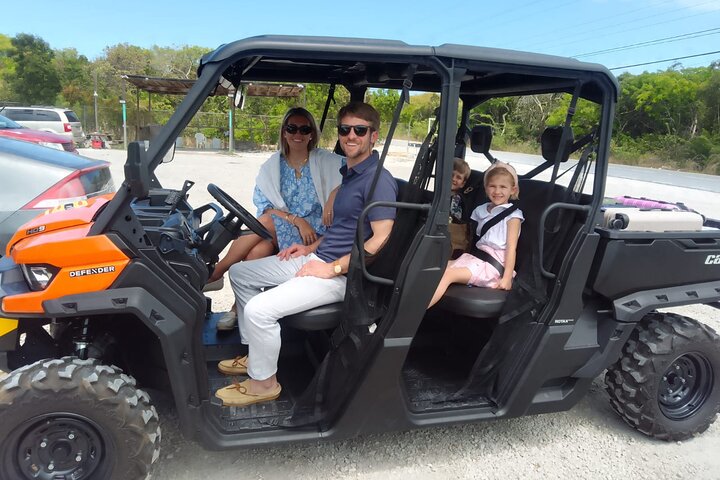 Exuma,Bahamas: 6 Seater Buggy/Jeep Rental with Bluetooth speakers