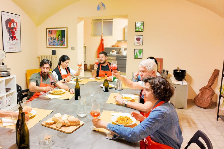 Bologna Local Pasta Cooking Class, Ragu, Spritz, Wine & Gelato