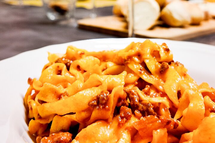 Bologna Local Pasta Cooking Class, Ragu, Spritz, Wine & Gelato