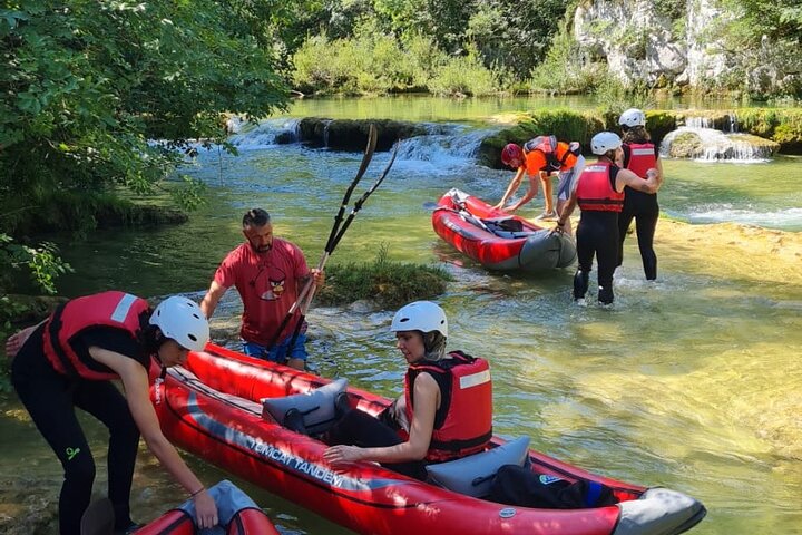 Kayaking in Mreznica Waterfalls near Slunj and Plitvice Lakes