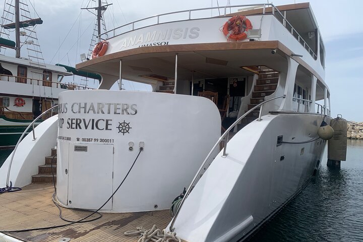 Protaras Turtle LUX Yacht with Slide, Optional BBQ & Transfers