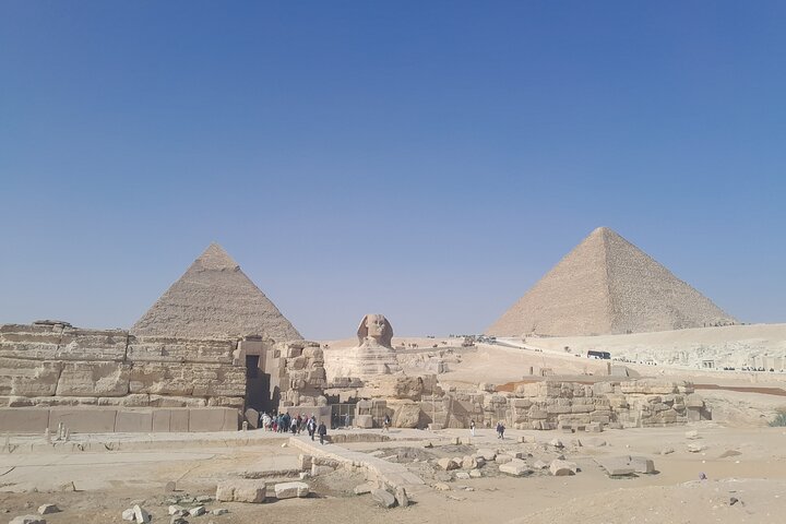 Giza Pyramids and Grand Egyptian Museum full day tour.