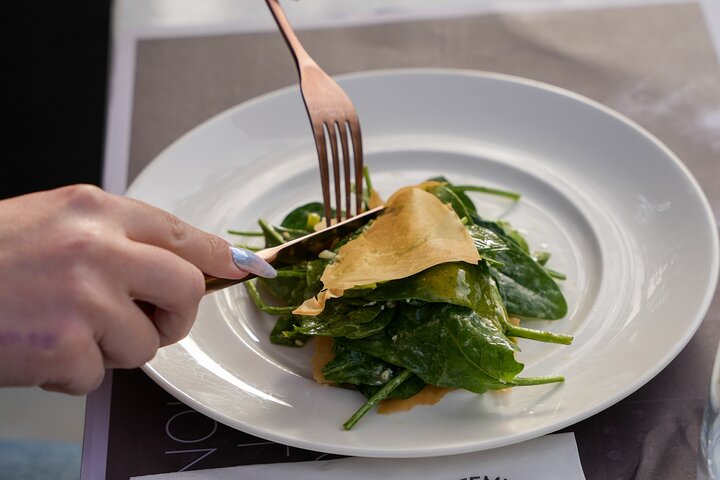 Santorini Wine Tasting & Premium Lunch at Award-Winning Winery