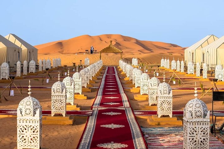 Merzouga Overnight Camel Trek, Sandboarding & Desert Camp