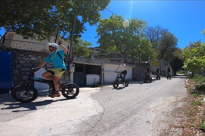 Lefkada: Mountain Gems Electric Fat Bicycle Tour & Tasting