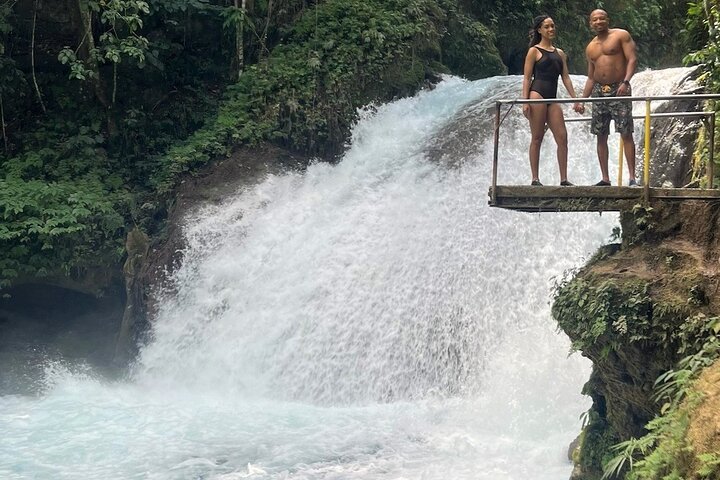 Dunn's River Park & Blue Hole Waterfall Combo from Montego Bay