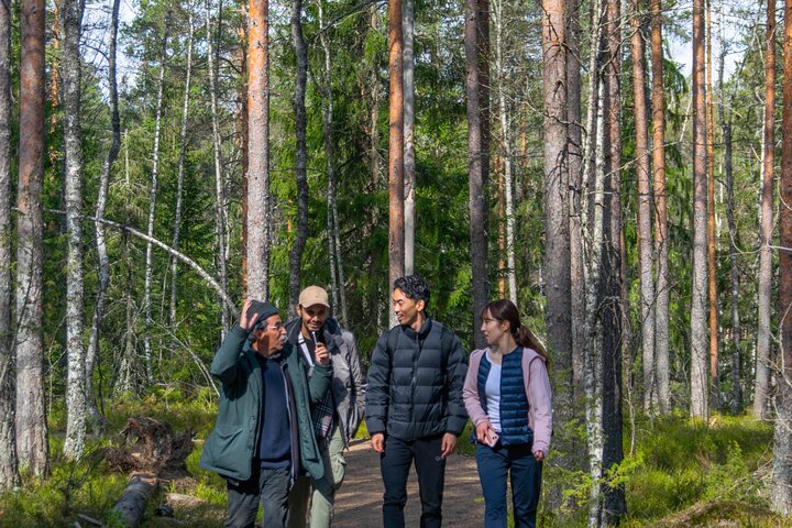 Helsinki: Nuuksio National park hiking with campfire lunch