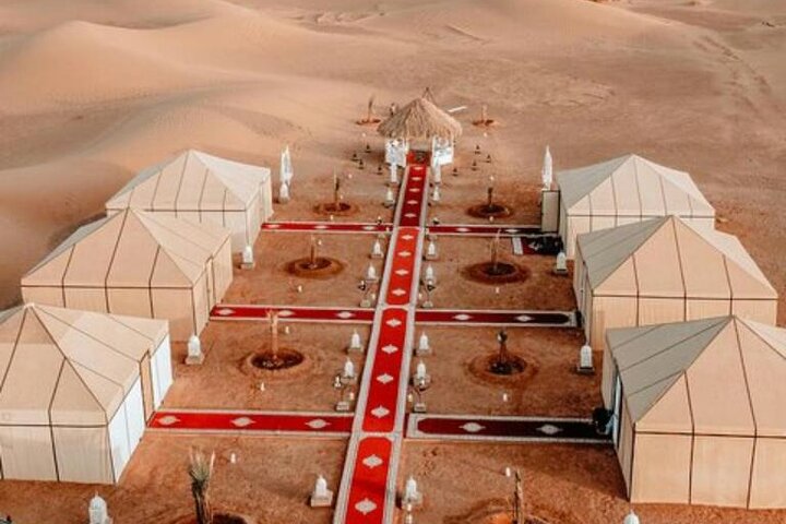Merzouga Overnight Camel Trek, Sandboarding & Desert Camp