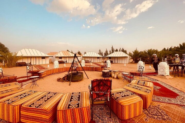 Merzouga Overnight Camel Trek, Sandboarding & Desert Camp