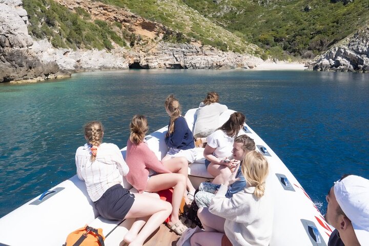 Speed Boat Tour to Vlore's Secret Blue Cave at Grama Bay