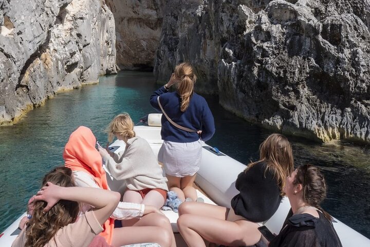 Speed Boat Tour to Vlore's Secret Blue Cave at Grama Bay
