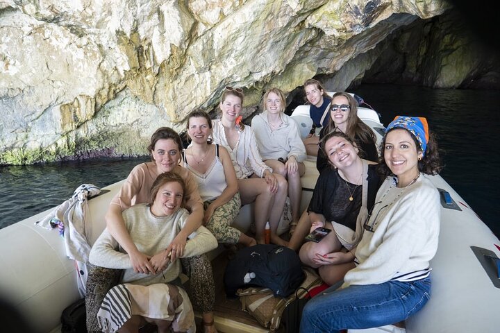 Speed Boat Tour to Vlore's Secret Blue Cave at Grama Bay