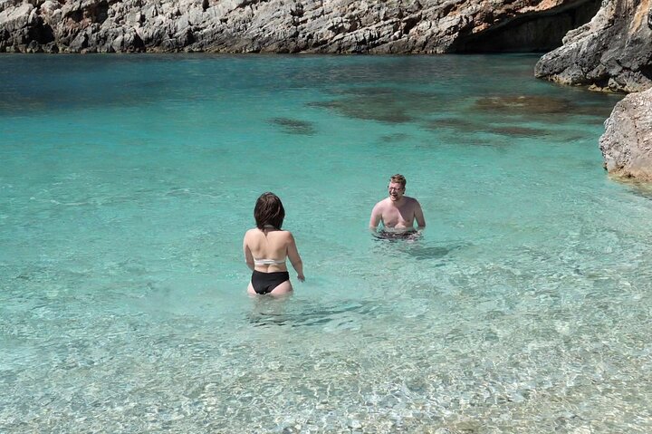Speed Boat Tour to Vlore's Secret Blue Cave at Grama Bay