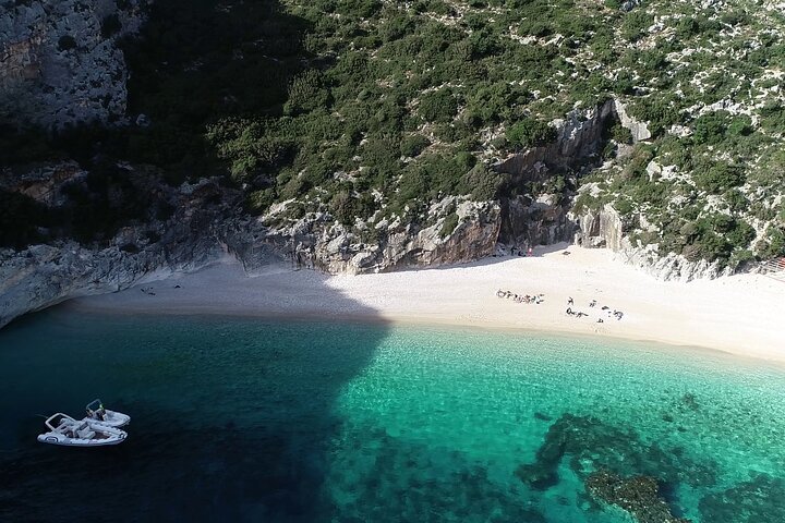 Speed Boat Tour to Vlore's Secret Blue Cave at Grama Bay