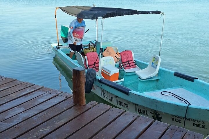 Boat tour in Río Lagartos Natural Reserve, with Food