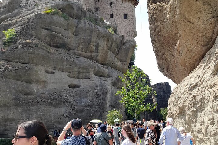 From Athens:Meteora Caves & Monasteries History Day Trip by Train