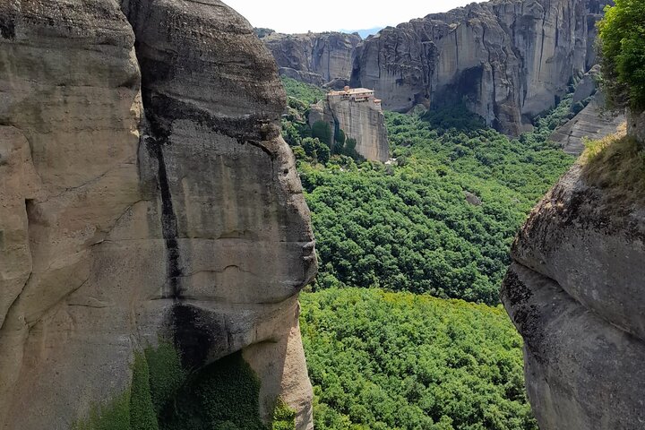 From Athens:Meteora Caves & Monasteries History Day Trip by Train