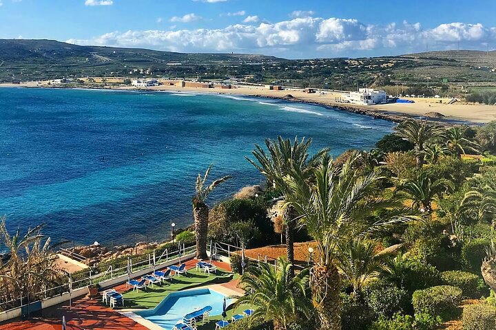 From Sliema: Three Bay Cruise with Lunch and Optional Transfers
