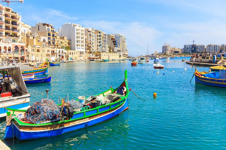 From Sliema: Three Bay Cruise with Lunch and Optional Transfers