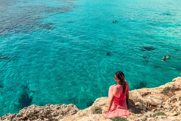 From Sliema: Three Bay Cruise with Lunch and Optional Transfers