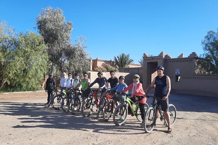 Private half-day mountain bike tour discover Palmeraie Skoura