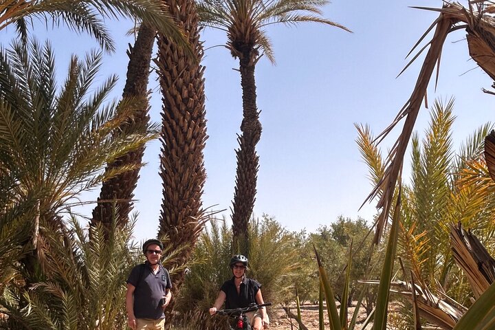 Private half-day mountain bike tour discover Palmeraie Skoura