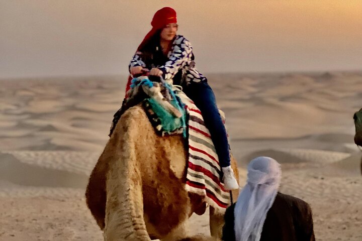 Sahara 1 Night Bivouac Desert Dunes Camel Trek with Camping