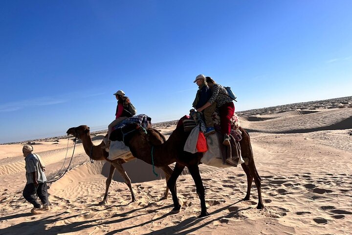 Sahara 1 Night Bivouac Desert Dunes Camel Trek with Camping