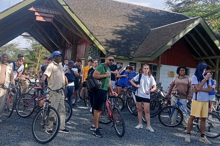 Bike Tour at Hell's Gate National Park Boat Ride at L. Naivasha