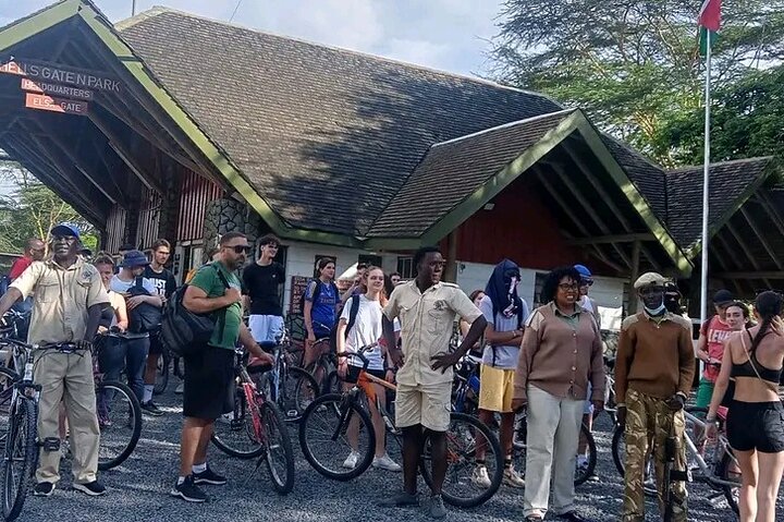 Bike Tour at Hell's Gate National Park Boat Ride at L. Naivasha