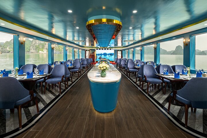 Halong Bay 5-Star Day Cruise-Titop Island, Cave, Jacuzzi & Buffet