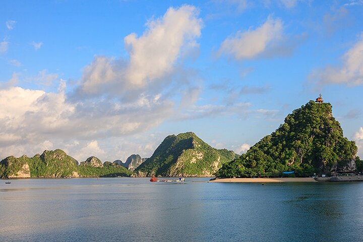 Halong Bay 5-Star Day Cruise-Titop Island, Cave, Jacuzzi & Buffet