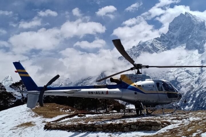 Helicopter pick up from Gorakshep to Kathmandu
