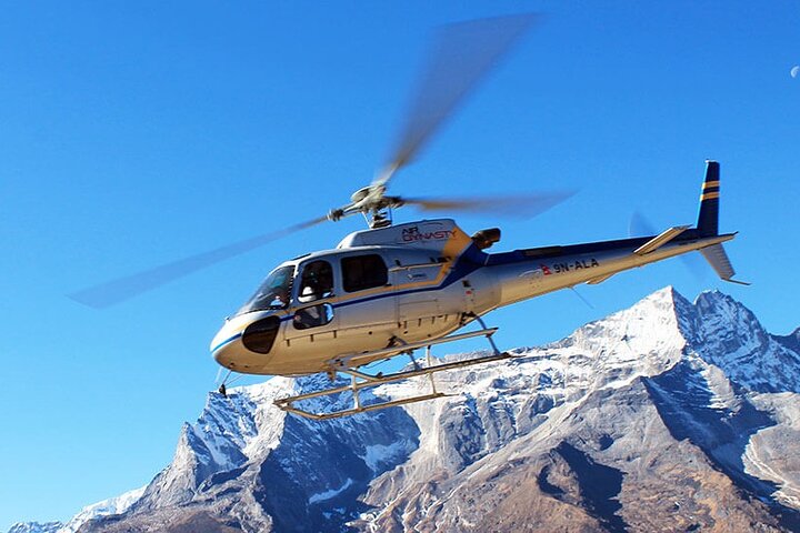 Helicopter pick up from Lobuche to Kathmandu