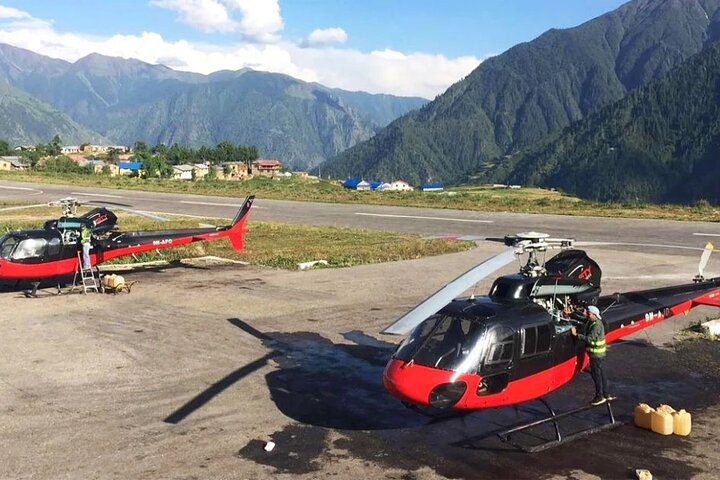 Helicopter Ride from Lukla Airport to Kathmandu