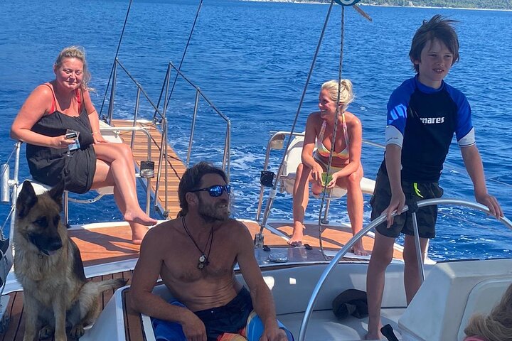 Day sailing Skiathos Skopelos with lunch on Rainbow yacht